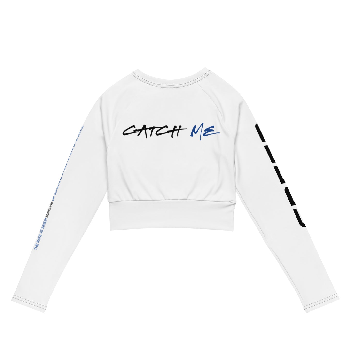 Catch Me long-sleeve crop top